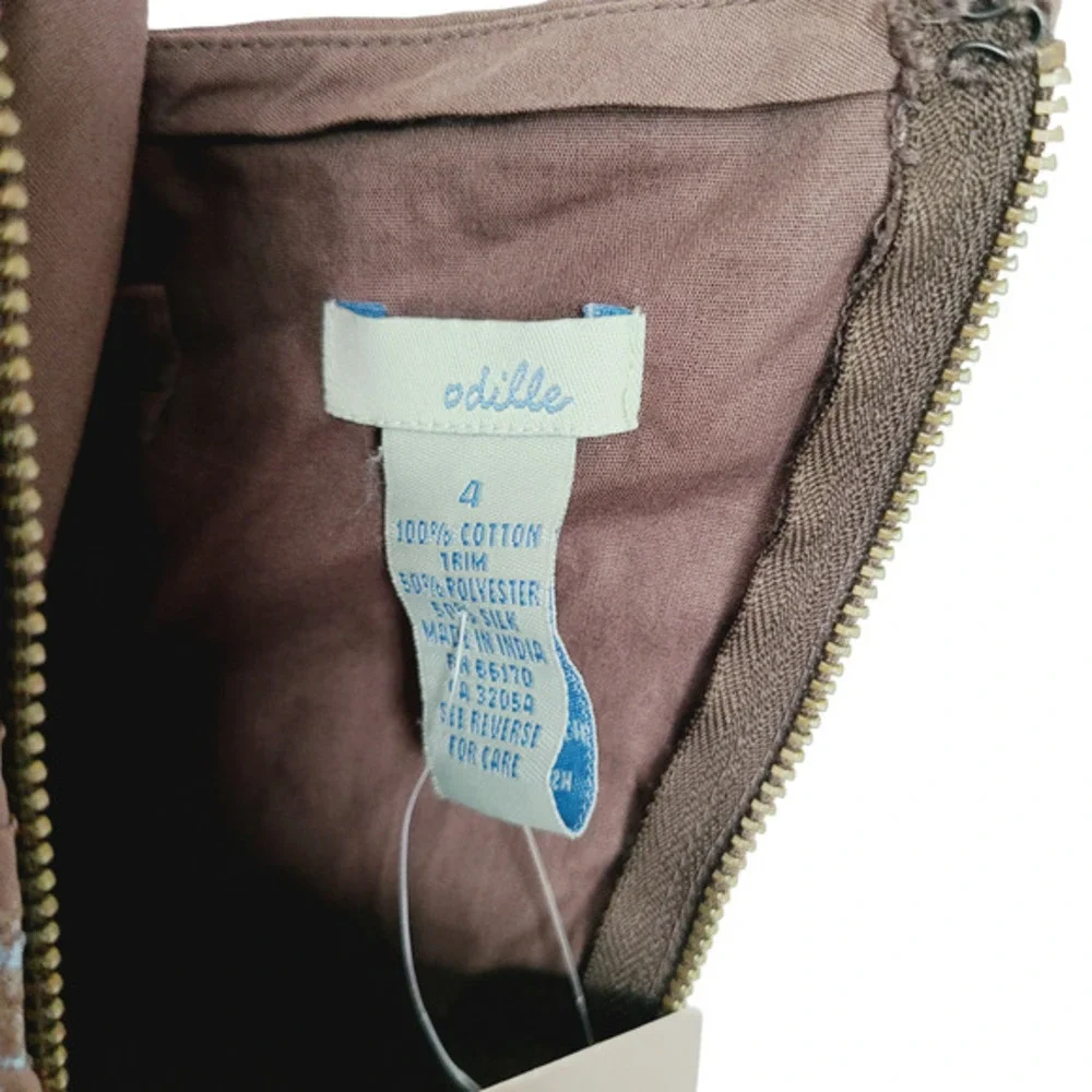 Anthropologie Odille Strapless Dress‎ Size 4 - Picture 6 of 6